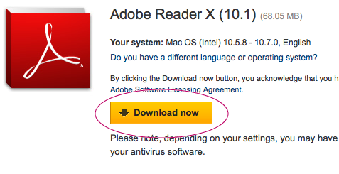 adobe pdf reader for mac os x